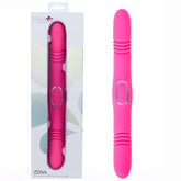 Maia Zena USB Rechargeable Dual Thrusting Vibrator Pink DONGS Thrusting